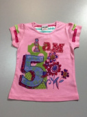 Футболка для девочки 62012pink Футболка для девочки 62012pink